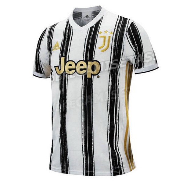 Tailandia Camiseta Juventus Primera equipo 2020-21 Blanco Negro